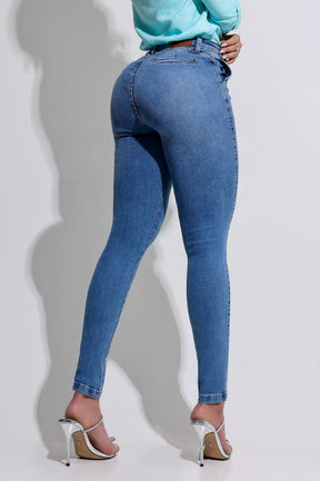 Calça Jeans Modeladora Alfaiataria com Elastano Apaixonante