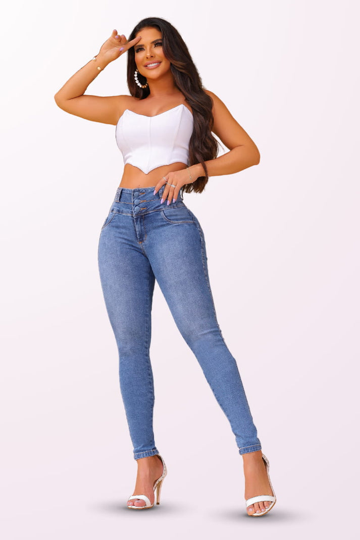 Calça Jeans Modeladora Fatal Mega Bumbum Apaixonante